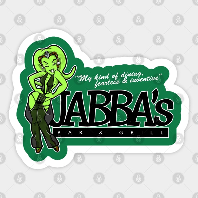 Jabbas Bar & Grill Sticker by boltfromtheblue